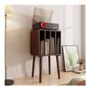 AHUCPLKN Cd Rack Living Room Minimalist CD Display Cabinet Wooden Unit Storage Holder(Brown) view 3