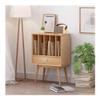 AHUCPLKN Cd Rack Vinyl Record Wooden Display Cabinet with Drawer Home Multi-Functional Storage Sideboard view 3