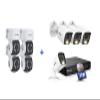 ANNKE 8CH 2MP Security Camera System, 8 Channel H.265+ DVR Recorder, AI Motion Detection, 4X 1080P White Cams with Color Night Vision, 4X 2MP Dome PT Wired Cams with 350 pan and 90 tilt, 1TB HDD view 1