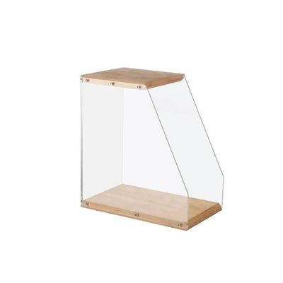 AHUCPLKN Cd Rack Tabletop Record Storage Holder LP Crate Rack for Books Albums Picture CD Magazines
