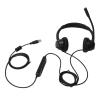 MUTOUXIA USB Telephone Headset with Noise Cancelling Mic, Binaural Wired Office Headphone, Volume and Mute Control, Lightweight Comfort Design for Call Center Customer Service view 1
