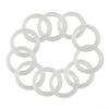 10 Pack Sanitary Silicone Gasket 35mm ID for Tri Clamp Hose Barb Ferrule. Inch (ID35MM) Food-Grade Silicone Ferrule with 50.5mm OD, BPA for view 2
