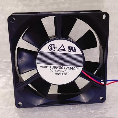 109P0912M4091 90X90X25MM 12V 0.1A 2-Wire Cooling Fan