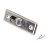 Pumixiy Stainless Steel Exit Button for Access Control Door Switch, for Slim Push Release Button for Narrow Hollow Door Frame, Electric Strike Activation, 3A 36V DC, Silver view 2