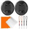 Lens Cap 7-in-1 Kit with Anti-Lost Ropes & Cleaning Cloth 67mm 77mm 82mm 86mm 95mm Excellent(67mm) view 1