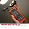 Light Meter, Digital Light Meter Photography Luxmeter Detachable Probe Illuminometer Lux/Fc Photometer Environmental Tester Camping,Light Meter Photography(TA632B) view 2