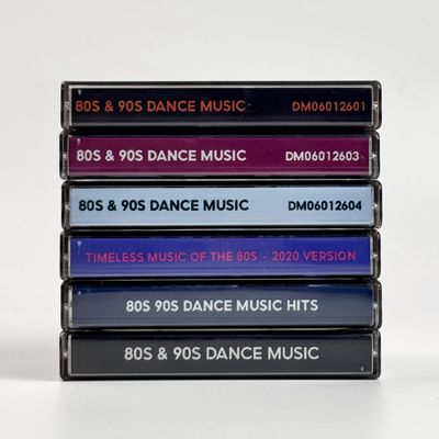 Lot of 6 Fan-Made Cassette Tape Rock Guitar Music