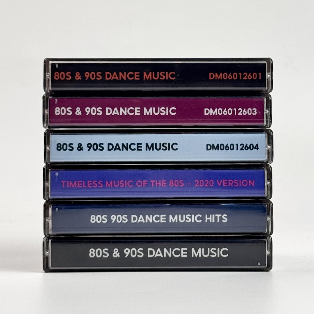 Lot of 6 Fan-Made Cassette Tape Rock Guitar Music
