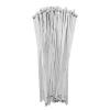 100 Pieces Stainless Steel Cable Ties for Machinery and Vehicles - Self Locking Metal Wire Fasteners for Exhaust Wrap and Industrial Pipe - 100 Count Metal Zip Ties view 1