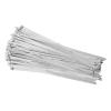 100 Pieces Stainless Steel Cable Ties for Machinery and Vehicles - Self Locking Metal Wire Fasteners for Exhaust Wrap and Industrial Pipe - 100 Count Metal Zip Ties view 4