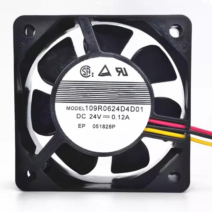 109R0624D4D01 60X60X25MM 24V 0.12A 3-Wire Cooling Fan