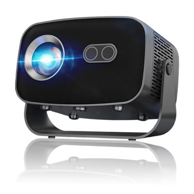 LONAISCI Projector with WIFI 6 and Bluetooth 5.0, HDR10 4K Support Smart Projector, Auto Keystone Electric Focus Portable Projctor, Android 13.0 Auto Keystone Correction Outdoor Projector