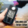 Light Meter, Digital Luxmeter Light Meter FC Lightmeter Illuminance Tester 0.5-300,000 Lux Illuminometer Photometer Luxometro,Light Meter Photography(8203) view 4
