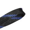 Cable Sleeves Black-Blue Braided Cable Sleeve Expandable High Density Insulated Line Protection Wire Wrap Sheath(8mm,3.0 Meters) view 2
