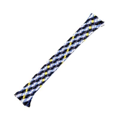 Cable Sleeves Braid Sleeve Cable Insulated Protection Wrap Flexible Yarn Line Wire Harness Sheath Sleeves(Black Yellow White,04mm,5 Meters)