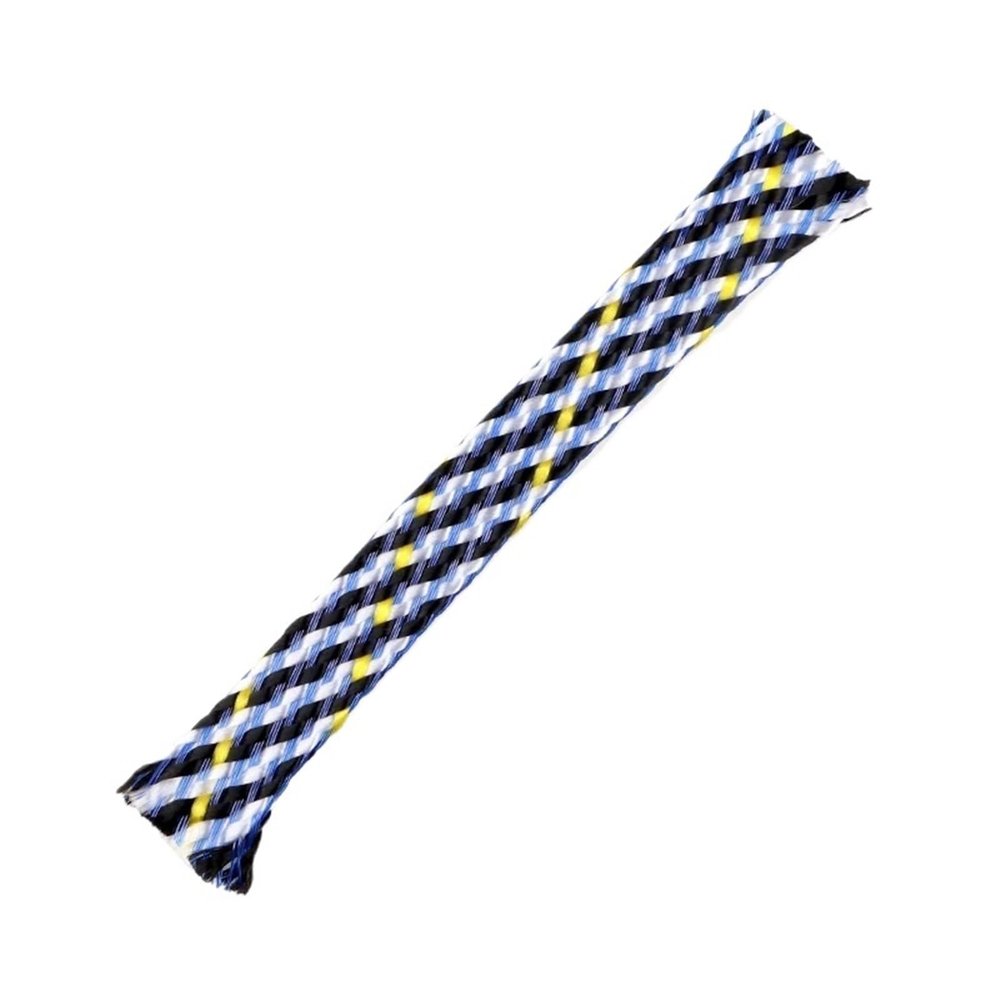 Cable Sleeves Braid Sleeve Cable Insulated Protection Wrap Flexible Yarn Line Wire Harness Sheath Sleeves(Black Yellow White,04mm,5 Meters)