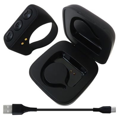 Norheirui Remote Scrolling Ring for Tiktok, Page Turner for Kindle App, Bluetooth Camera Shutter Remote for iPhone for Android for iOS for iPad, with Charging Case (Black)