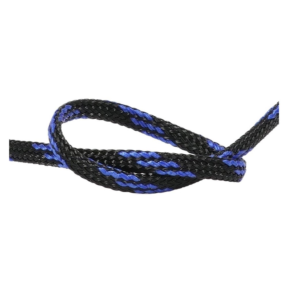 Cable Sleeves Black-Blue Braided Cable Sleeve Expandable High Density Insulated Line Protection Wire Wrap Sheath(2mm,30 Meters)