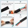 Cable Sleeves Black-Blue Braided Cable Sleeve Expandable High Density Insulated Line Protection Wire Wrap Sheath(2mm,30 Meters) view 4