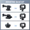 Seafrogs Aluminum Alloy Waterproof Action Camera Housing for GoPro Hero 12/11/10/9 Housing Case Underwater Waterproof Case Shockproof & Pressure-Resistant (Water Depth 60M / 195FT) view 4