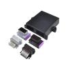 24 Pin Way 2 ho/*le Aluminum Automotive ECU Enclosure Box PCB with Male and Female Auto Connector Plug view 1
