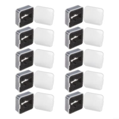 Phono Cartridge Storage Box, Transparent PVC Needle Holder Case for AT3600L, Compact Stylus Protector for Record Player, /10 Pcs(10PCS)