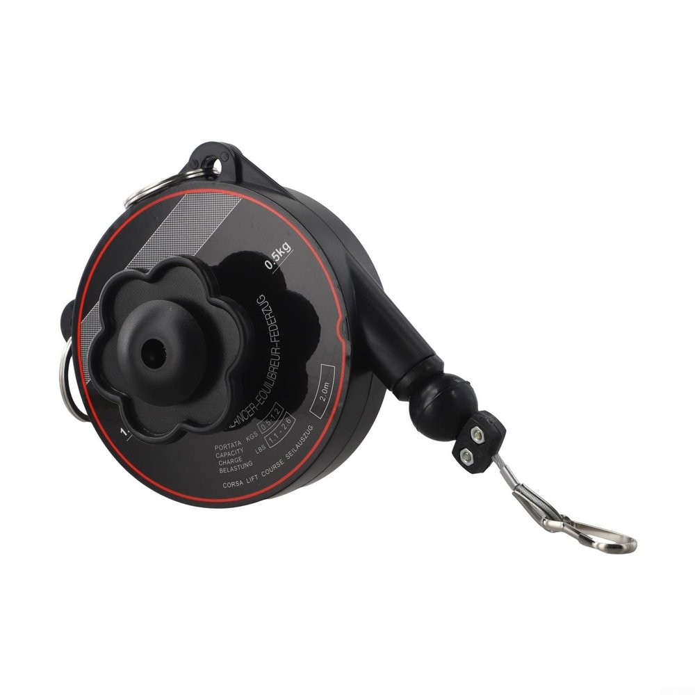 Telescopic Spring Balancer with Hook, Adjustable Tension Spring for Pneumatic Electric Tools, Heavy Duty Wire Rope, Cable Retraction System, 0.6-3.0kg(0.6-3.0KG)