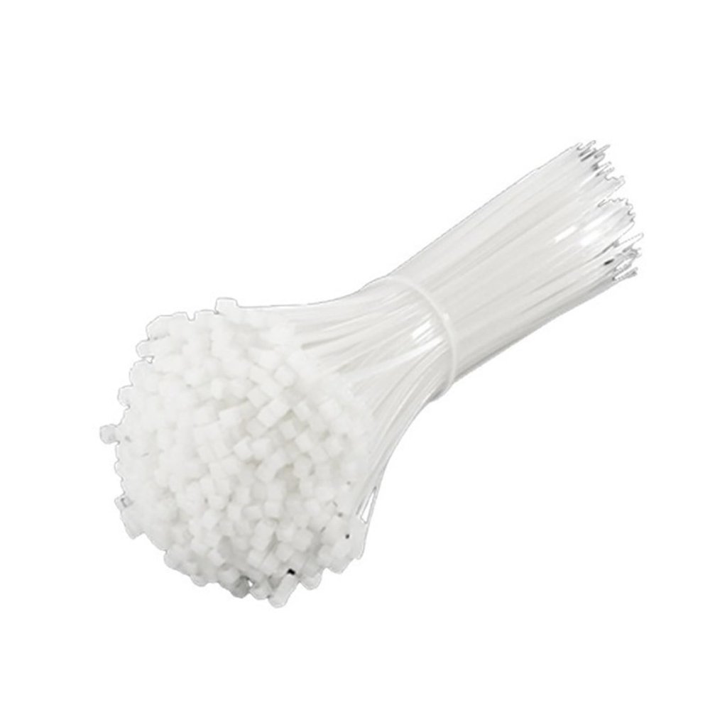 1000Pcs Self-Locking Wire Plastic Nylon Cable Tie Fastening Ring 3x80/100/120/150/200(3x100)