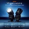 Godox V1 mid Flash for Olympus for Panasonic Camera,TTL Li-ion Round Head Camera Flash Speedlite,HSS Touch Screen 2.54G X System Auto/Manual Zoom 650 Full Power Flashes(Godox V1 Upgrade) view 2