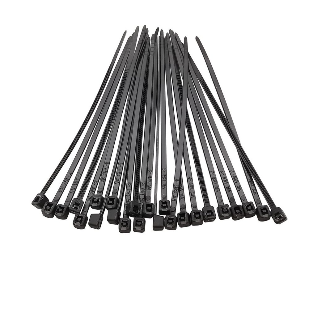 100Pcs Cable Ties Self-Locking Plastic Nylon Wire Zip Tie Clamps Fastening Ring(3x100mm width 1.8mm)