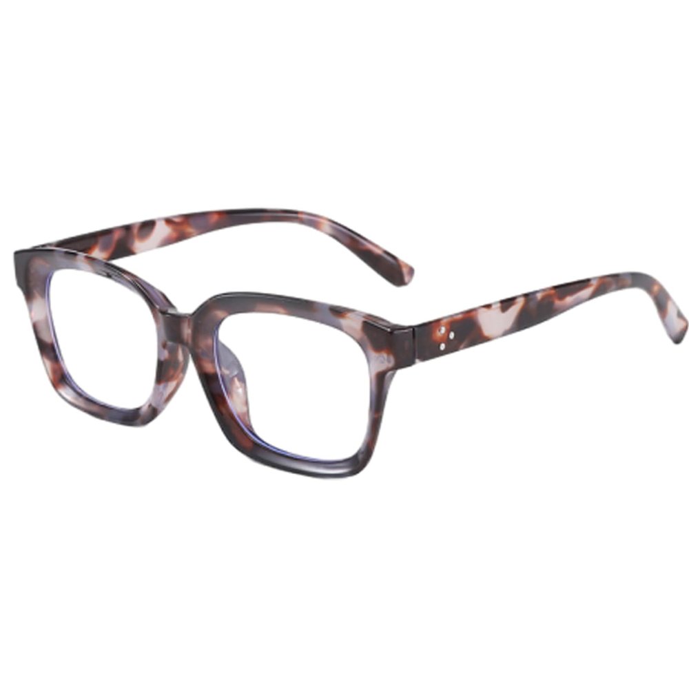 3 Pack Tortoiseshell Reading Glasses, Blue Light Blocking Square Anti Glare Reading Glasses for Women (Tortoiseshell 0.0x)