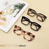 3 Pack Tortoiseshell Reading Glasses, Blue Light Blocking Square Anti Glare Reading Glasses for Women (Tortoiseshell 0.0x) view 4