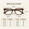 3 Pack Tortoiseshell Reading Glasses, Blue Light Blocking Square Anti Glare Reading Glasses for Women (3 Pack 2.0x) view 4