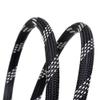 1-50M Black Silver High Density PET Braid Sleeve (4-25mm ID)  Flexible Snake Skin Cable Wrap Sheath for Electric Cables(30M,ID 8mm) view 3