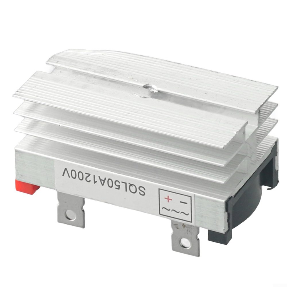 Three-Phase Bridge Rectifier 50A 1000V with Aluminum Heatsink for Brushless Generator, Heavy Duty Power Converter Module