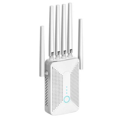 WiFi Extender Signal Booster for Home with 6 Antennas, Stable & Powerful Coverage Up to 9800 Sq.ft for 64 Devices, Internet Booster, WiFi Repeater & Wireless Access Point, Easy Setup, Ethernet Port