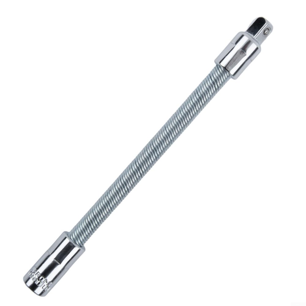 Flexible Socket Extension Rod Adapter /4 Inch 3/8 Inch /2 Inch, 90 Degree Bend Elastic Spring Shaft for Tight Spaces, Socket Wrench Extension Bar Compatible with Ratchet Wrench, for D45661