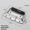304 Stainless Steel Spring Loaded Handle with Rubber Grip for Speaker Box, Cabinet, Guitar Amp - Heavy Duty Carry Handle, 100mm/120mm/140mm(100mm) view 2