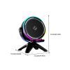 Induction Speaker, Phone Stand Outdoor Audio Player, Wireless RGB Speaker for Home, Travel, Bedroom, Living Room, Study, Office, Kitchen, Dorm view 2