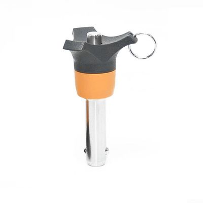Quick Release Pin Self-Locking Ball Pin with Button, Detent Pin for 6mm 8mm Diameter, Stainless Steel Locking Pin, Clamping Length 10-50mm(Diameter 6mm-45)