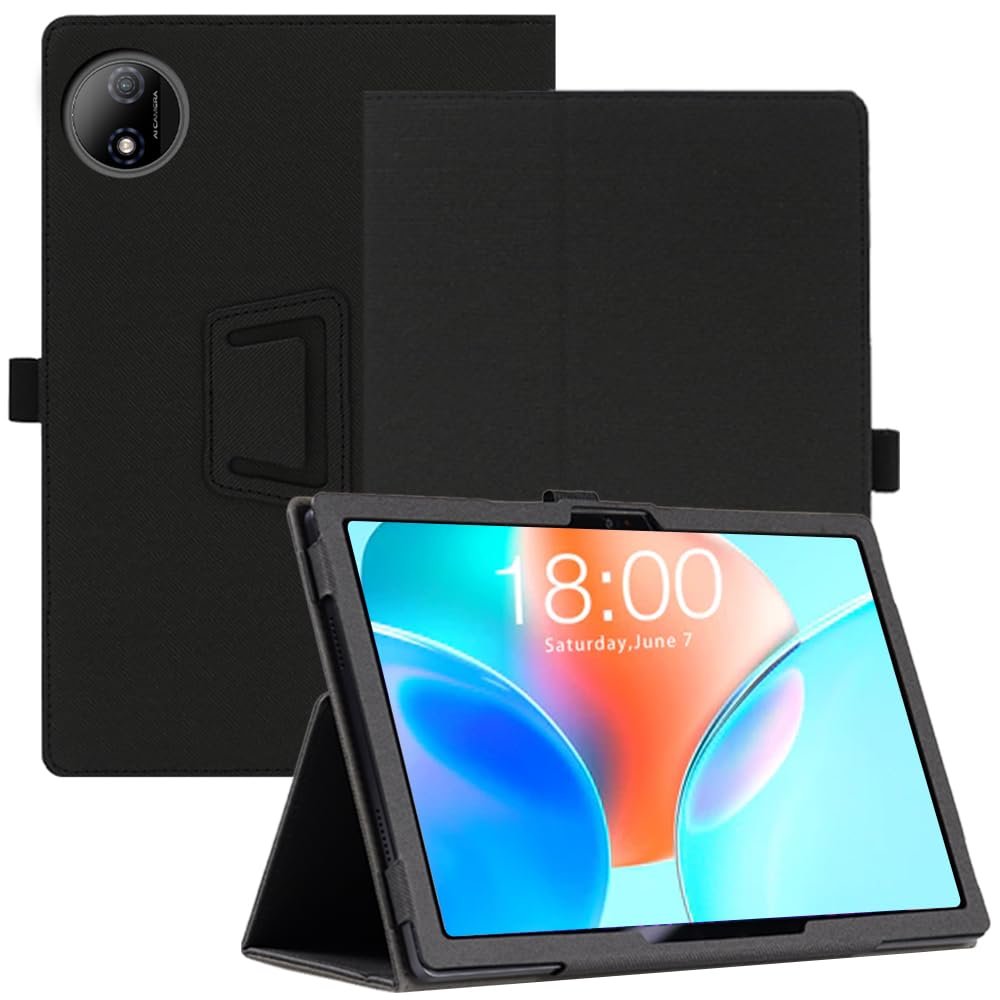 AKNICI Case for TECLAST P50T Tablet 11 inch, Premium PU Leather Folio Folding Stand Protective Tablet Cover with Hand Strap Magnet for TECLAST P50T