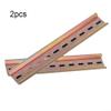 2 Pack Aluminum DIN Rail 35mm Wide 7.5mm High for Relay, Circuit Breaker, Terminal Block Installation - Compatible with Electrical Panel, Meter Box (10cm)(50CM) view 2