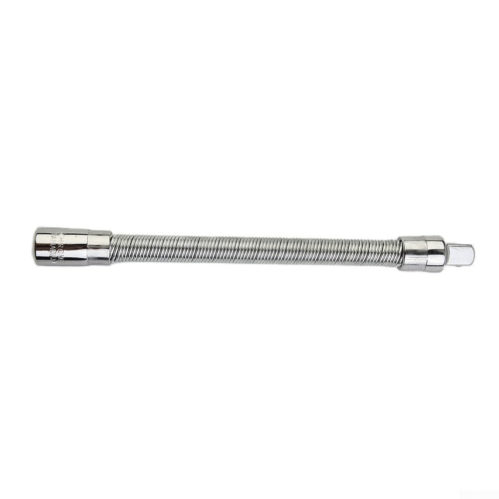 Flexible Extension Rod for Socket Wrench, /4 Inch 3/8 Inch /2 Inch Flexible Socket Extension with Polished 45# Steel, Ratchet Wrench Extension with Flexible Shaft for Tight Spaces1/4 inch