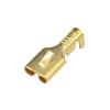 20 Pcs Brass Tinned 6.3 MM Female Spade Crimp Terminal Brass Wire Connector DJ623-E6.3B H62(20 pcs) view 4