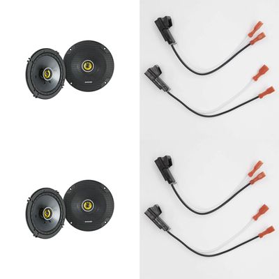 KICKER CSC (2 Pair) 6.5" w/Speaker Wiring Harness for Select 1988-up GM Vehicles