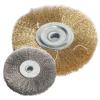 1pc Wire Wheel Brush 4" 6" Hole 10mm 16mm Flat Type for Bench Grinder Polishing Abrasive Tool for Metal Derust Wood Deburring(125x16) view 1