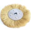 0.13mm Flat Brass Wire Wheel Brush 3" - 10" for Bench Grinder Polishing Abrasive Tool Metal Derusting Wood Deburring(75mmx6mm 1pc) view 3
