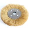 0.13mm Flat Brass Wire Wheel Brush 3" - 10" for Bench Grinder Polishing Abrasive Tool Metal Derusting Wood Deburring(75mmx6mm 1pc) view 4