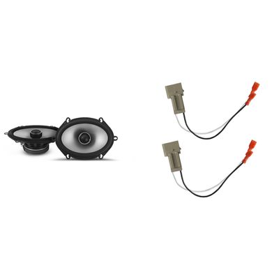 Alpine Speakers 6X8 inch for Ford F-250/F-350/F-450/F-550 1999-2004 Upgrade Kit - 2 Pack of S2 Series with Harness, Coaxial Car Audio Front Door or Rear Door or Side Panel Speaker S2-S68