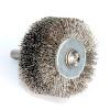 2" inch Wide Face Wire Wheel Conflex Brush for Drill Round Shank Steel Crimped Wire 2" Diameter 0.0118" Wire Diameter 1/4" Shank(1pc) view 3